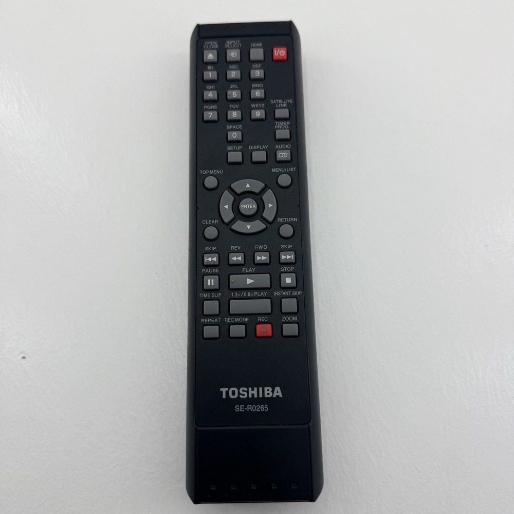 Toshiba SE-R0265 OEM Remote Control D-R400 D-R410 D-R420 D-R430 DVD Recorder